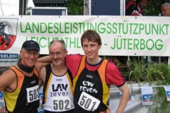Nur Hans-Georg Müller, Helmut Meier und Mark Kölzow in Jüterbog am Start
