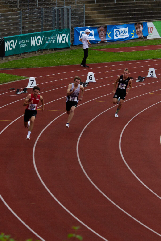 Noah Alexander Meyer beim 200m-Lauf